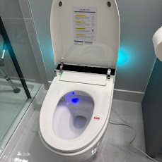 Smart Bidet Toilet Install — before and after