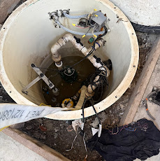 Sump Pump Replacement — before and after