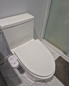 New Toilet Installation — before and after