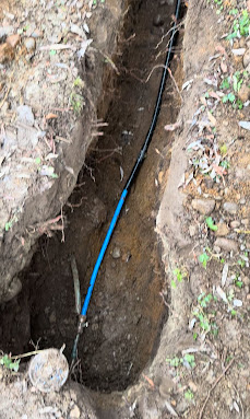 Main Water Line Replacement — before and after